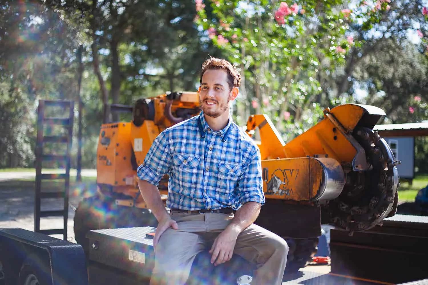 Stump grinding owner
