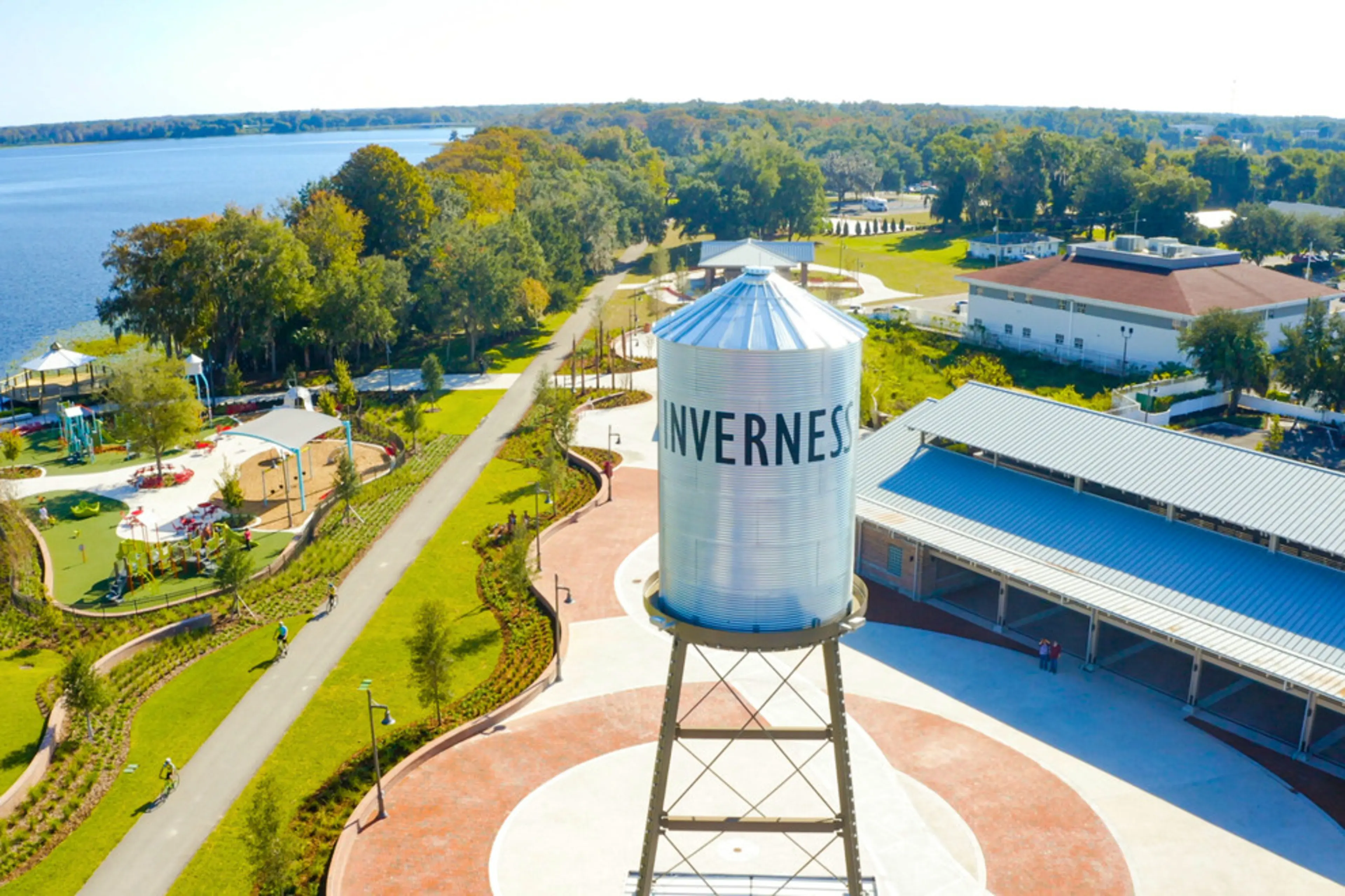 Inverness water tower and Liberty Park — stump grinding in Inverness FL